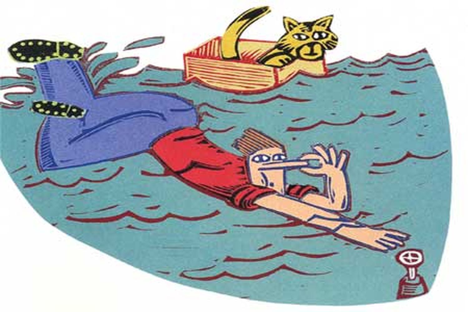 an illustration of indoor flooding