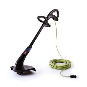 A corded string trimmer.