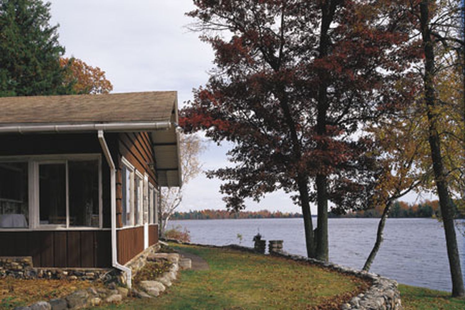 a vacation home on the water