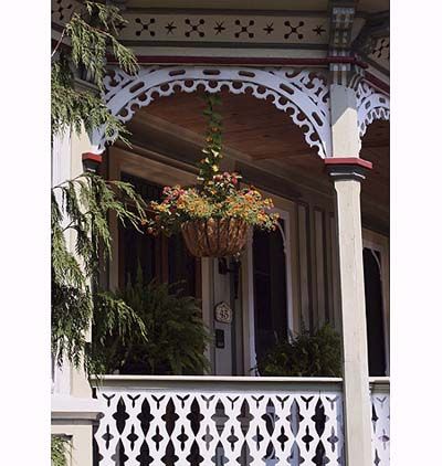 Gingerbread trim on a home.