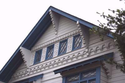 Gingerbread trim on a modern home