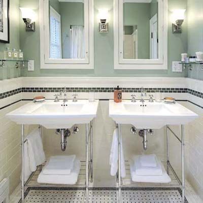 Vintage Brass Towel Holder and Oval Bathtub in Bay Window - Transitional -  Bathroom