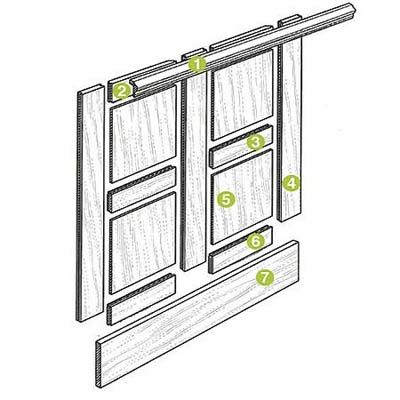 a diagram of a flat panel wainscoting design