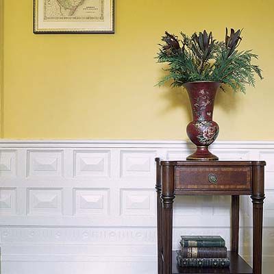 an overlay panel wainscoting design