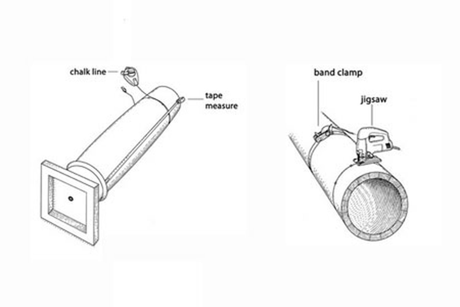 an illustration of the parts and pieces of a wood column