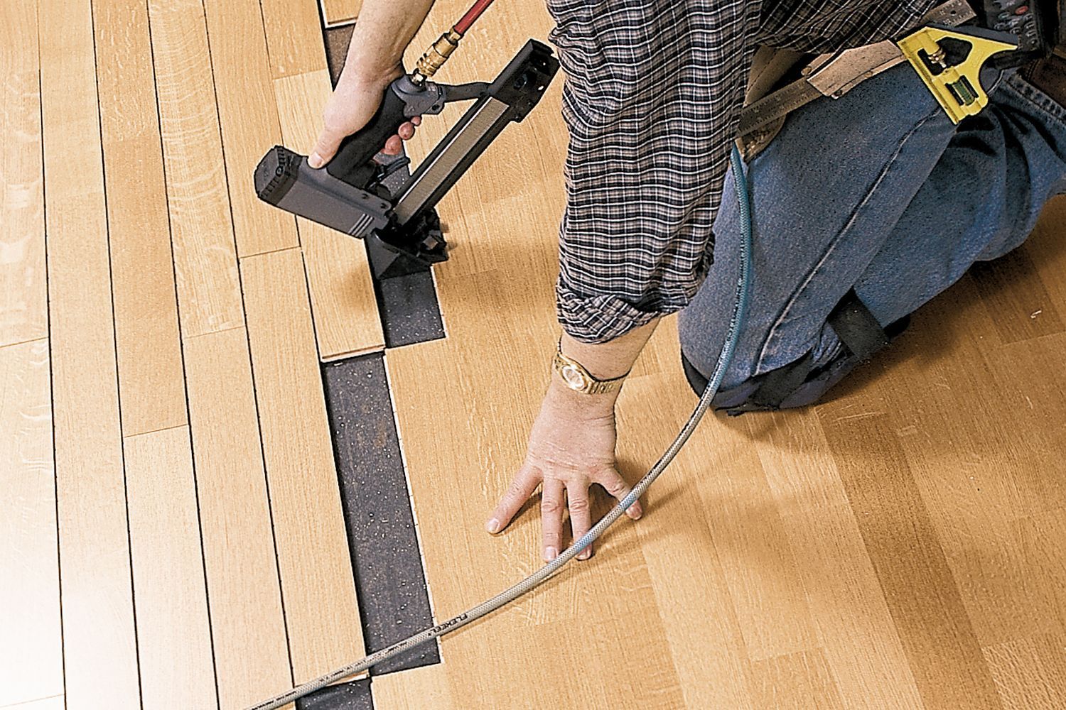Installing engineered wood floors