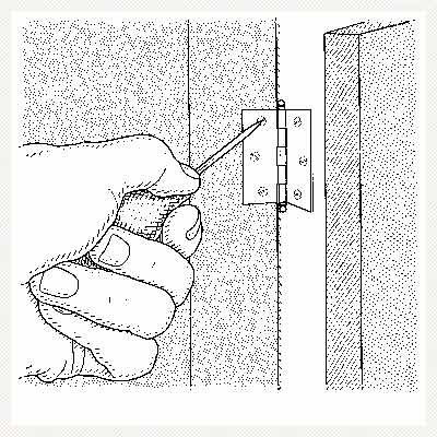 Illustration of removing Hinges From Wood Cabinets