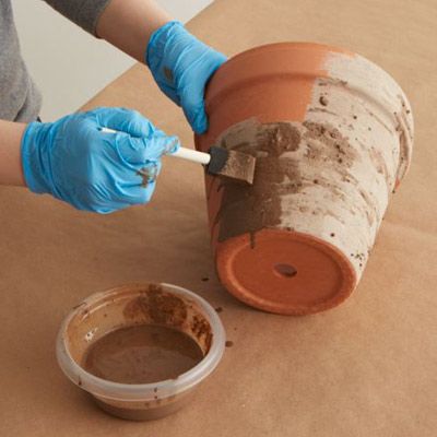 How to Age Terracotta Pots - A BOX OF TWINE