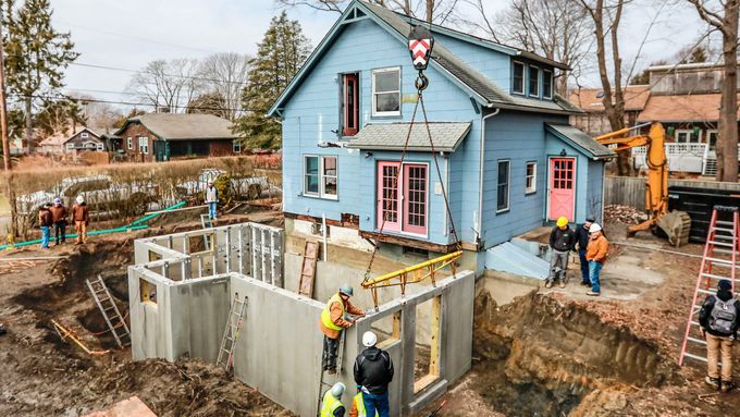 Constructing the foundation of a home