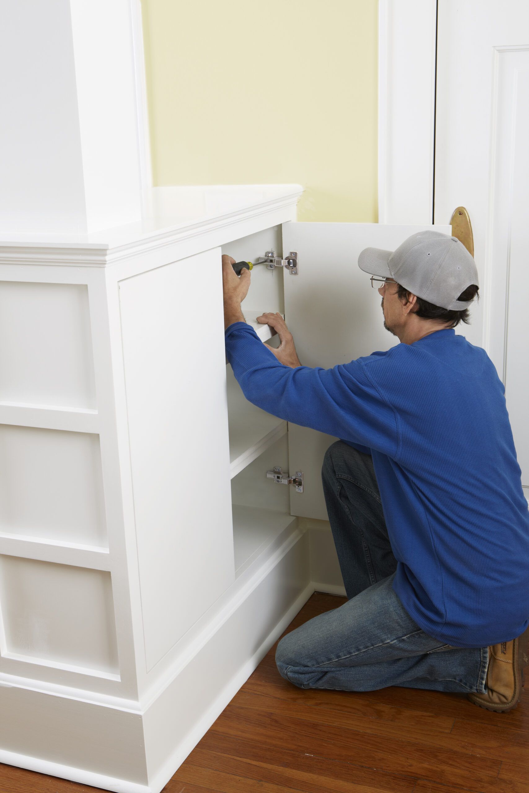 how to adjust loose cabinet hinges - this old house