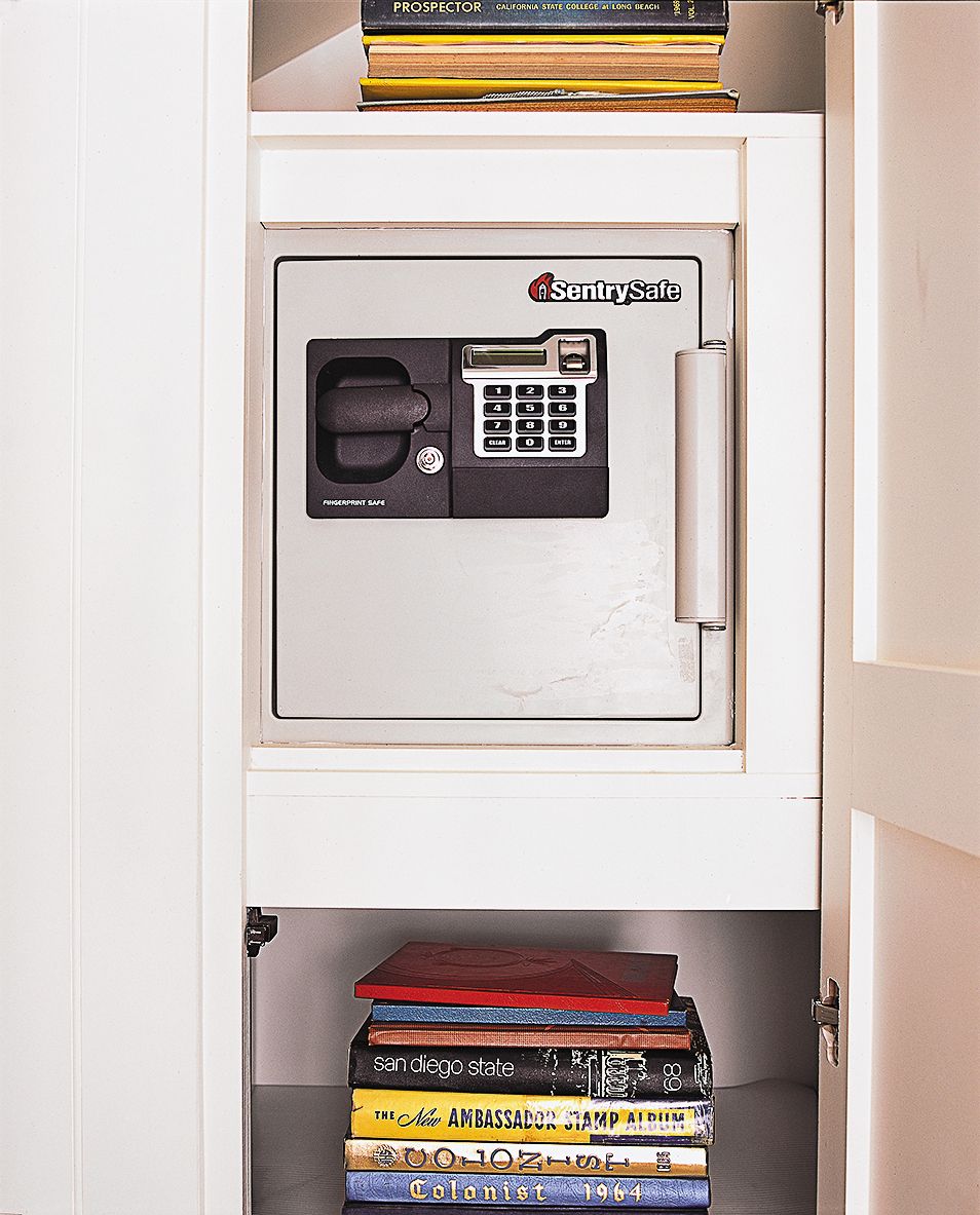 a built in safe for storage of important documents