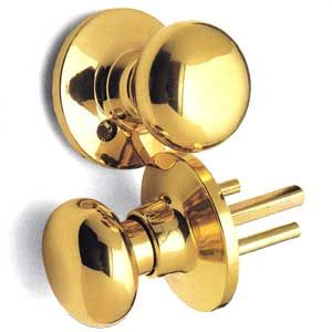 ADA Privacy Indicator Lock and Lever in Antique Brass