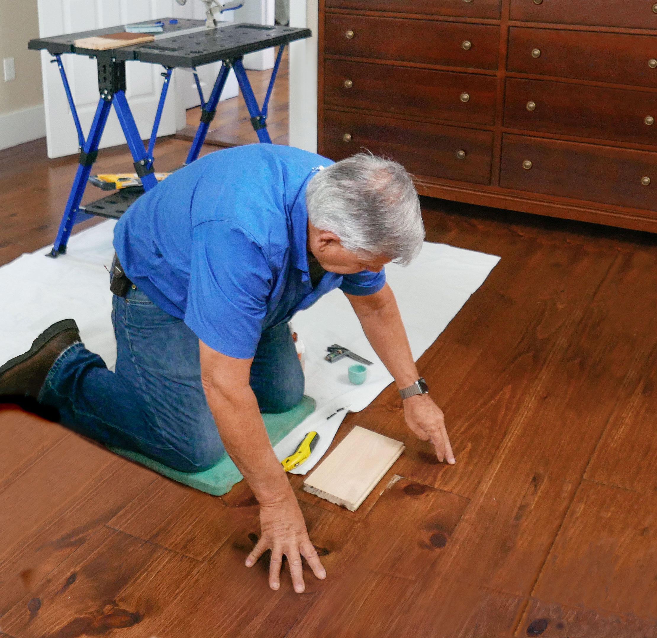 Five Ways to Fake Wood Flooring - My Four and More