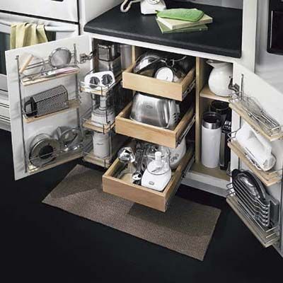 under the counter storage with drawers and racks