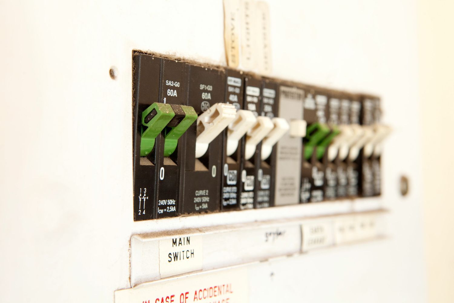 an image of an electrical panel in a home