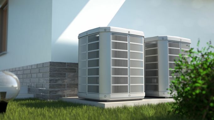 Photo of a central air conditioning unit