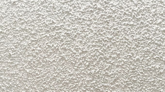 Popcorn ceiling painted white.