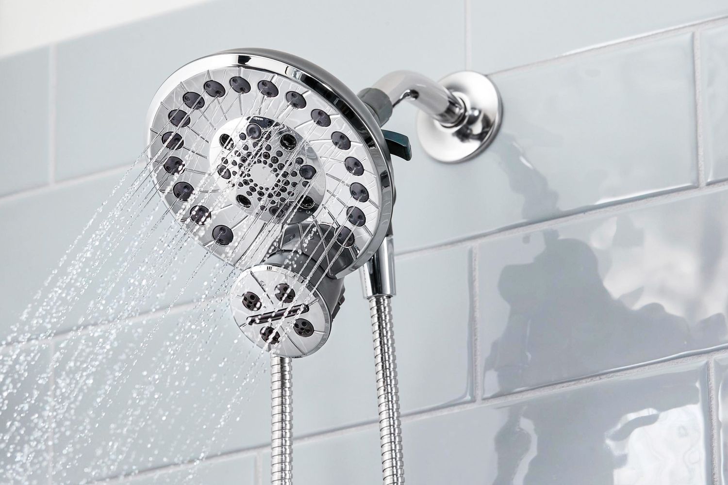 a showerhead displaying low water pressure