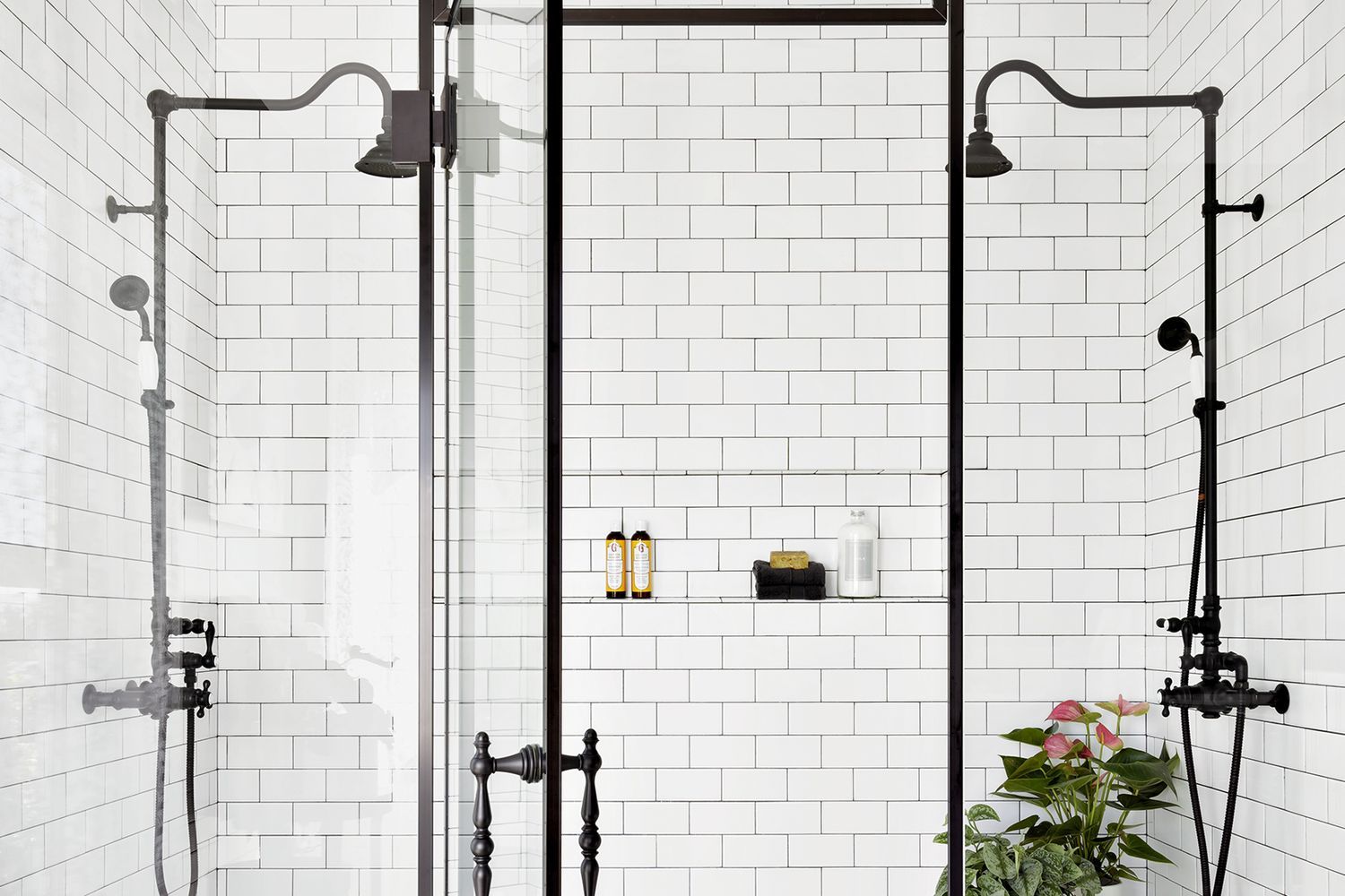 Open door shower