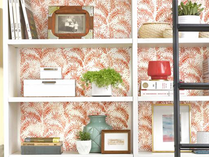Image of a wall with a DIY painted pattern