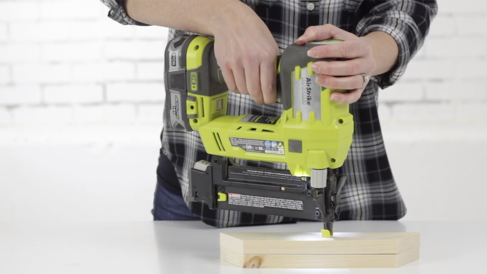 House One's Jenn Largesse gives a pneumatic nailer tutorial