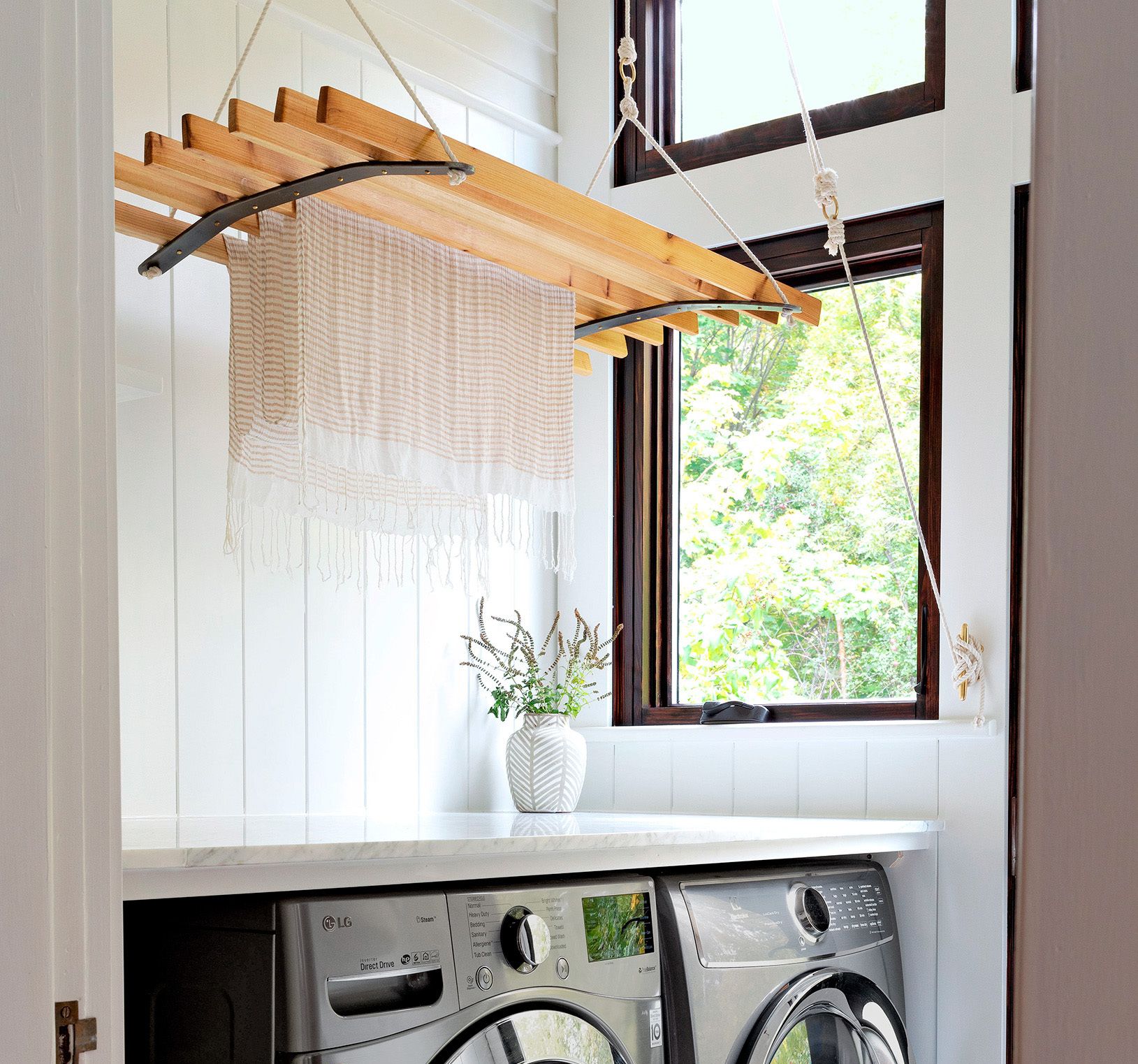 Laundry Room Inspiration Pulley Style Drying Rack This Old House