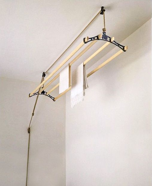 Laundry Room Inspiration Pulley Style Drying Rack This Old House