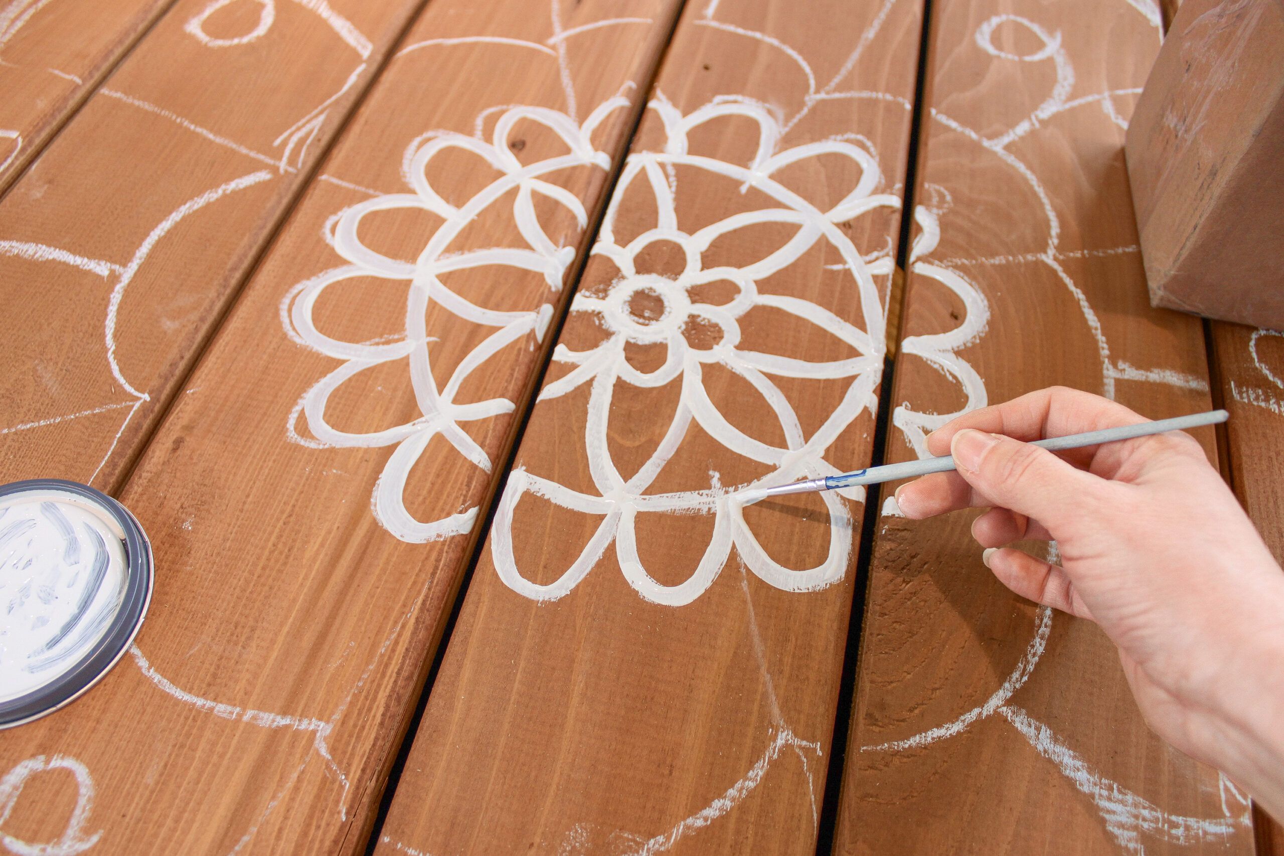 How to Paint a Mandala on a Deck - This Old House