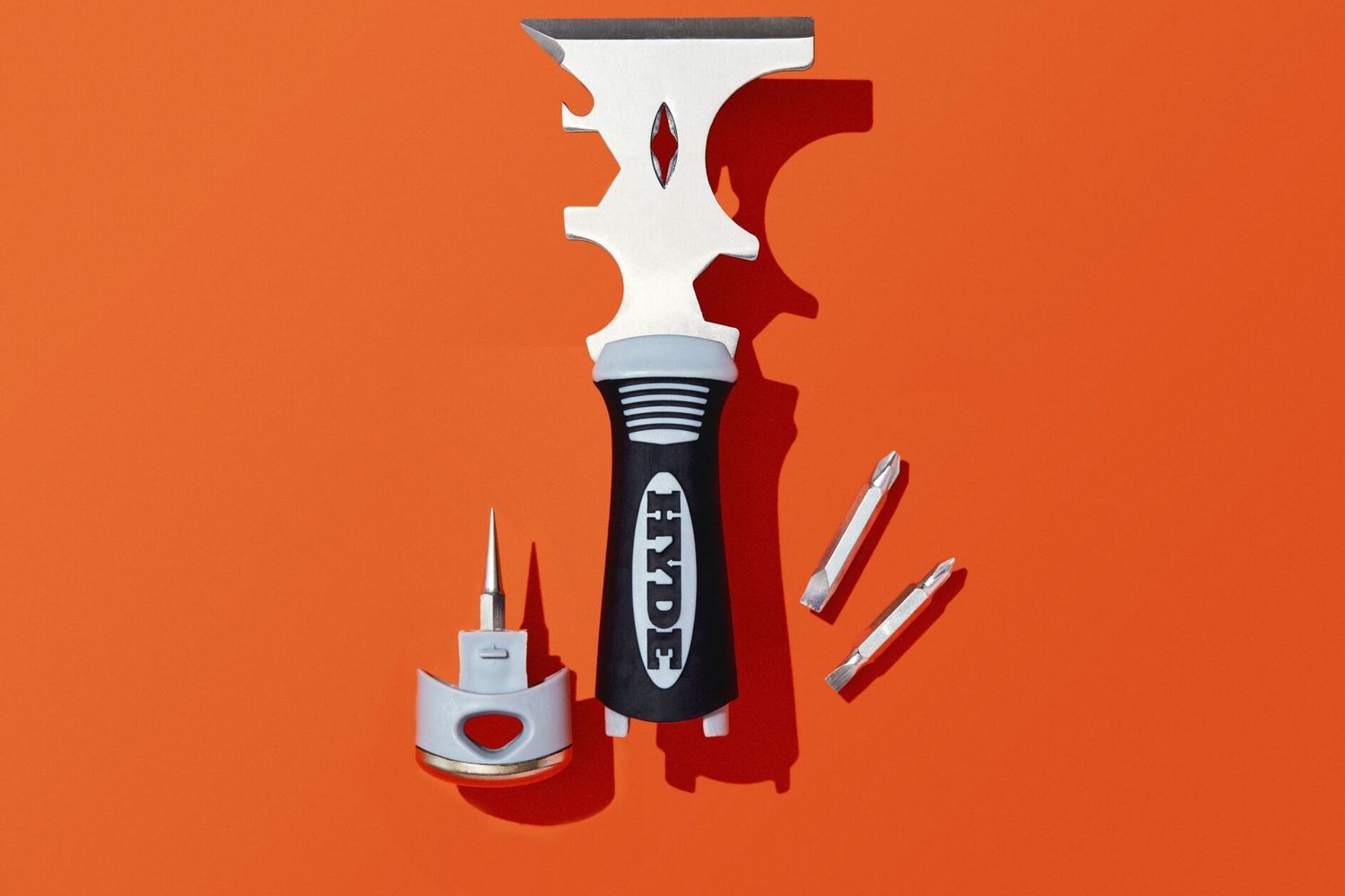 A 17-in-1 painter tool on an orange background.