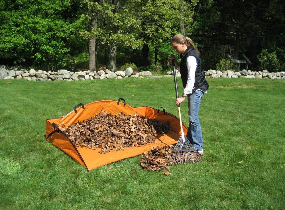 Leaf and Lawn chute to Rake and Fill Bags In One Step with Less Bending  Quickly Clean Yards, Walks and Patios Made in USA 