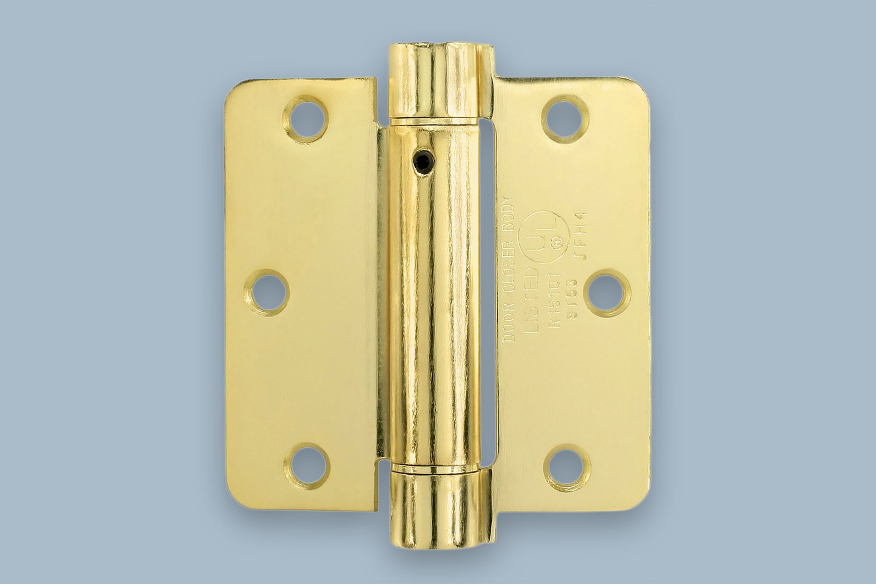 A spring loaded butt hinge