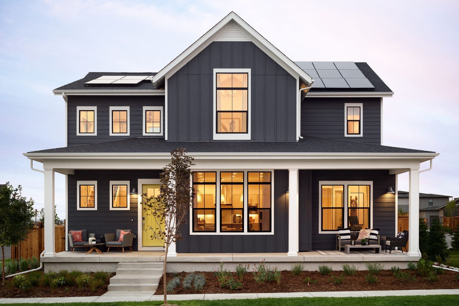 A house with siding and curb appeal.