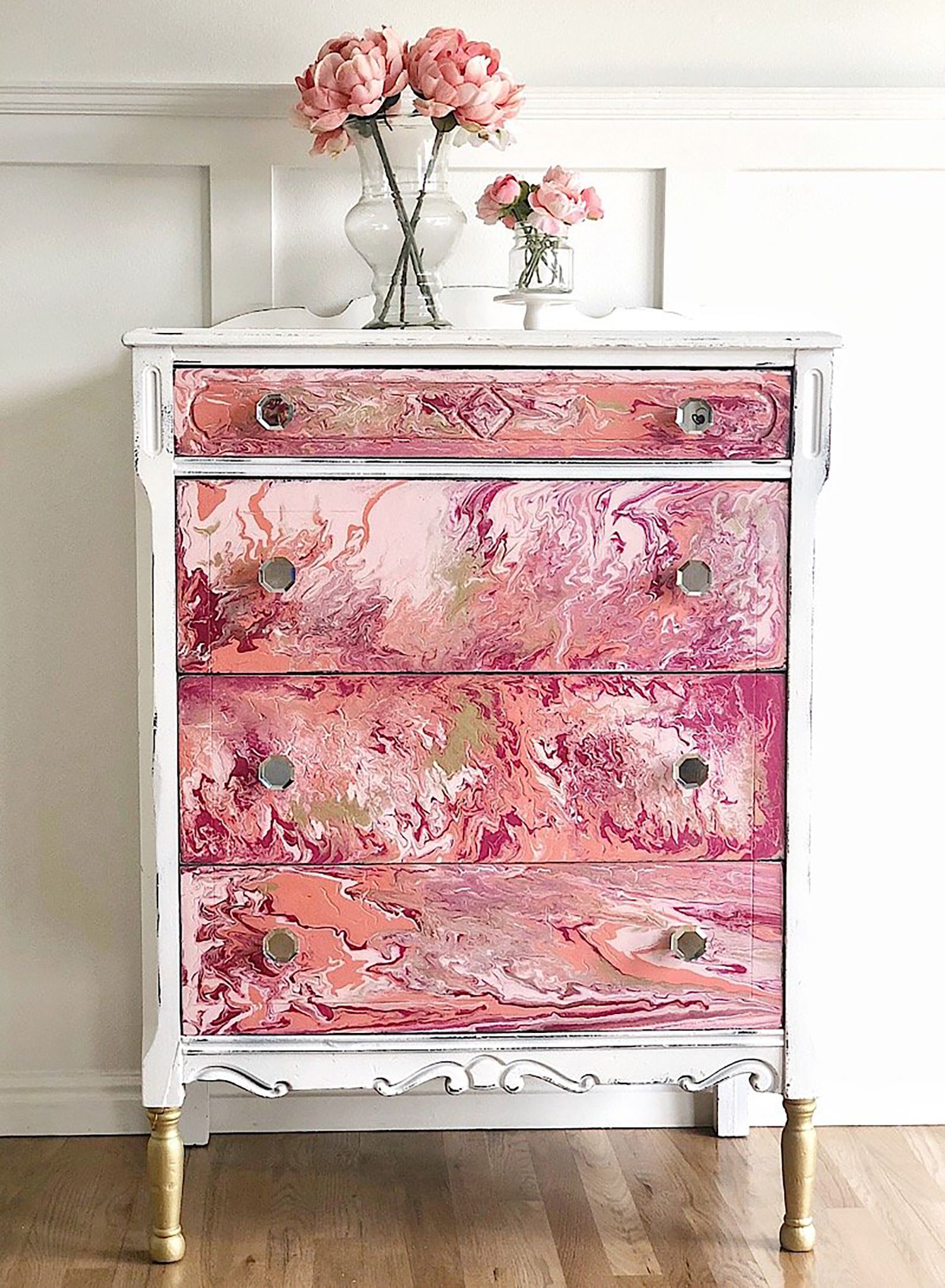 Painted Furniture Ideas  Best Paints for a Metallic Finish - Painted  Furniture Ideas