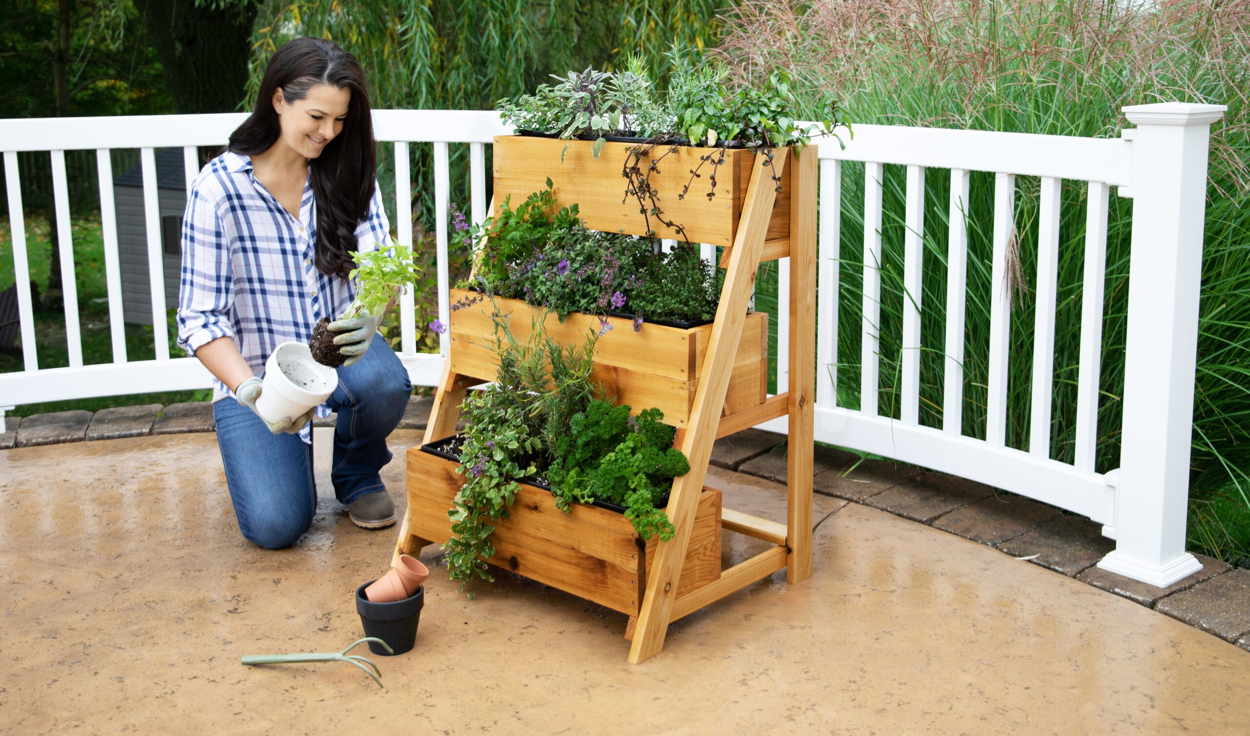 Build a SpaceSaving 3Tiered Planter This Old House