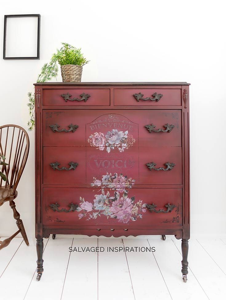 RED HOT NIGHTSTAND MAKEOVER  Nightstand makeover, Painting furniture diy,  Furniture makeover