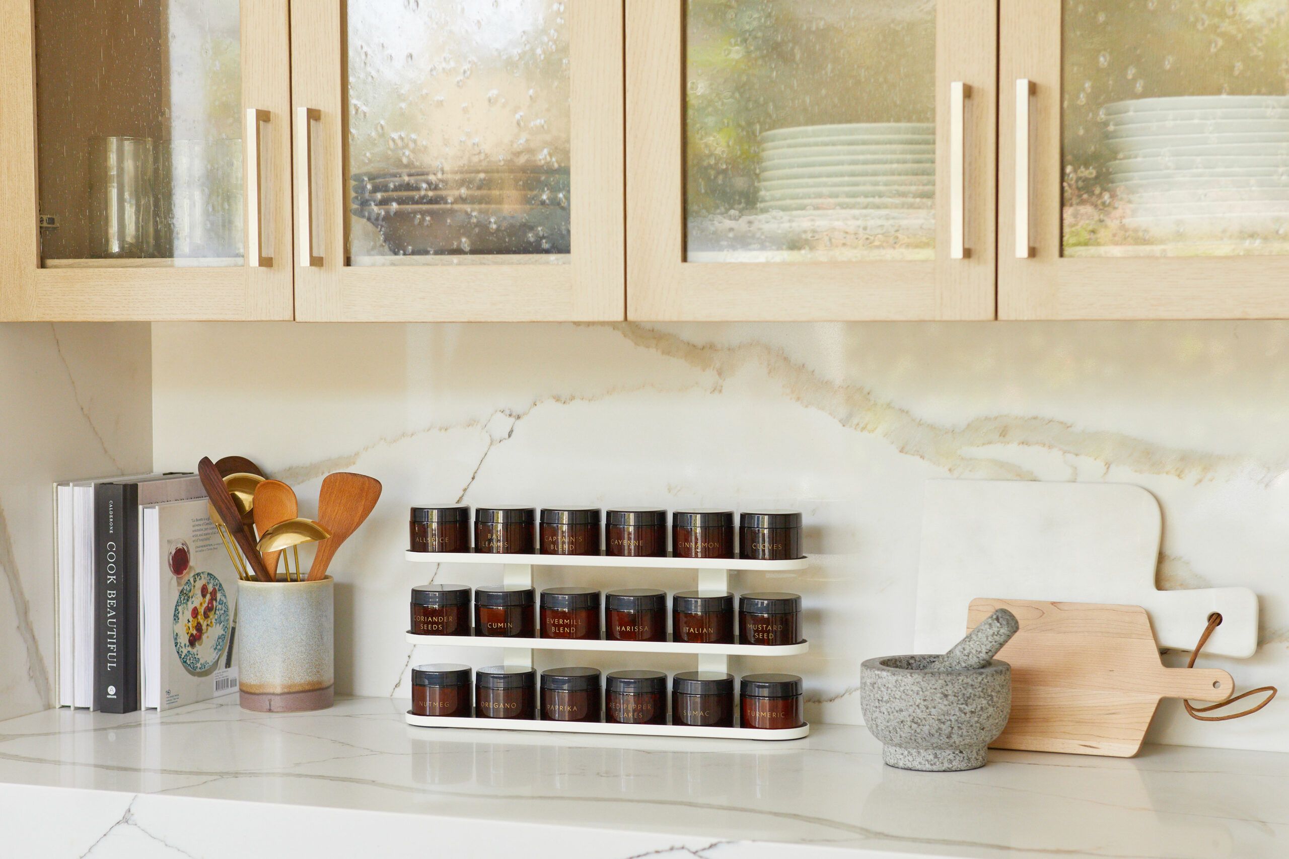 12 Cabinet Spice Rack Ideas That Give You Precious Countertop