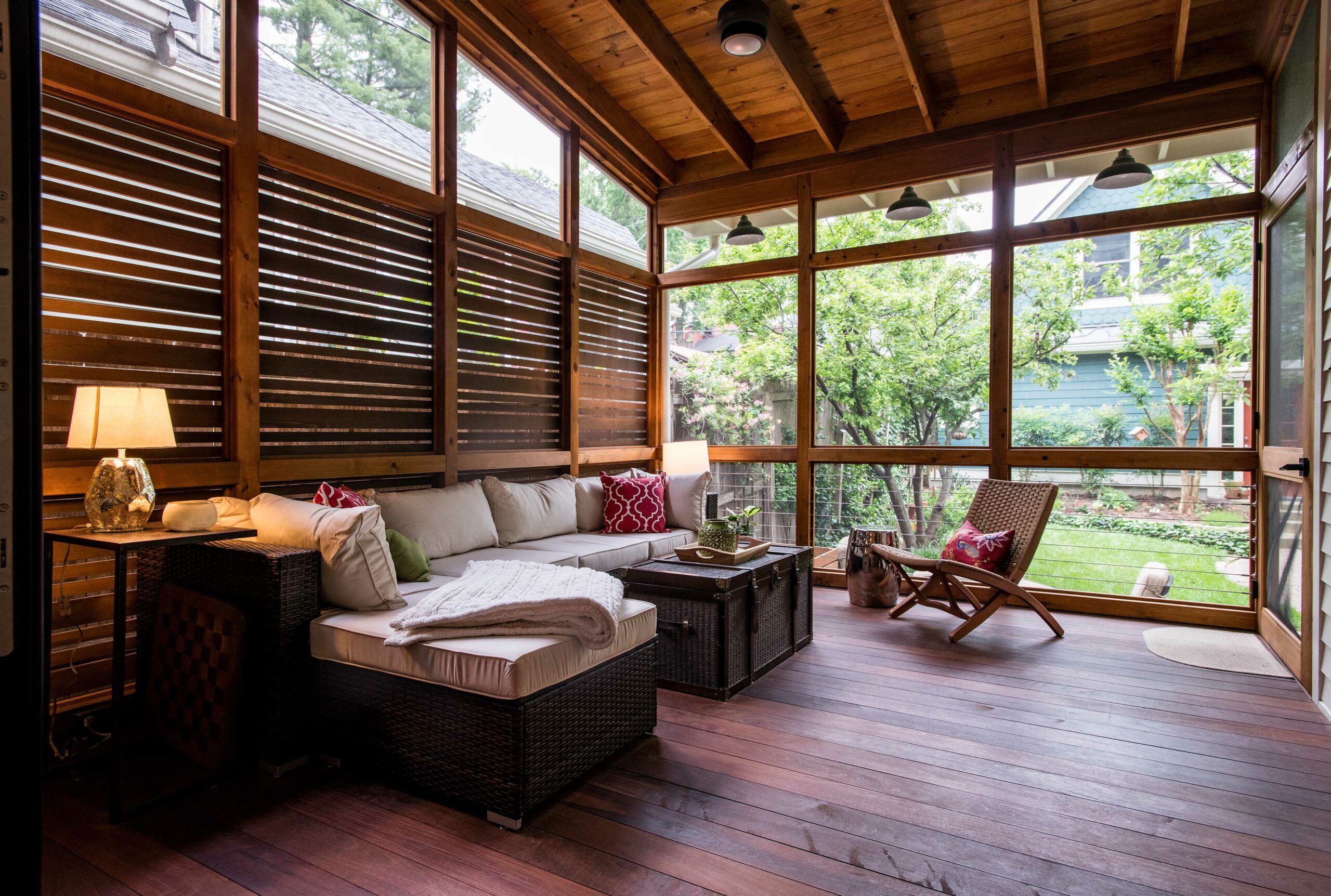american screened in porch plans