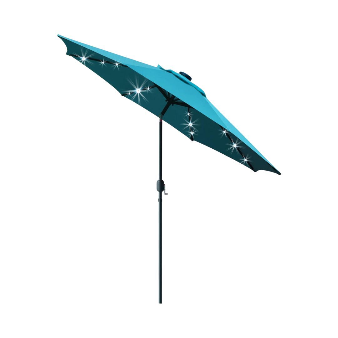 Nine-Foot LED-Lighted Patio Umbrella Logo