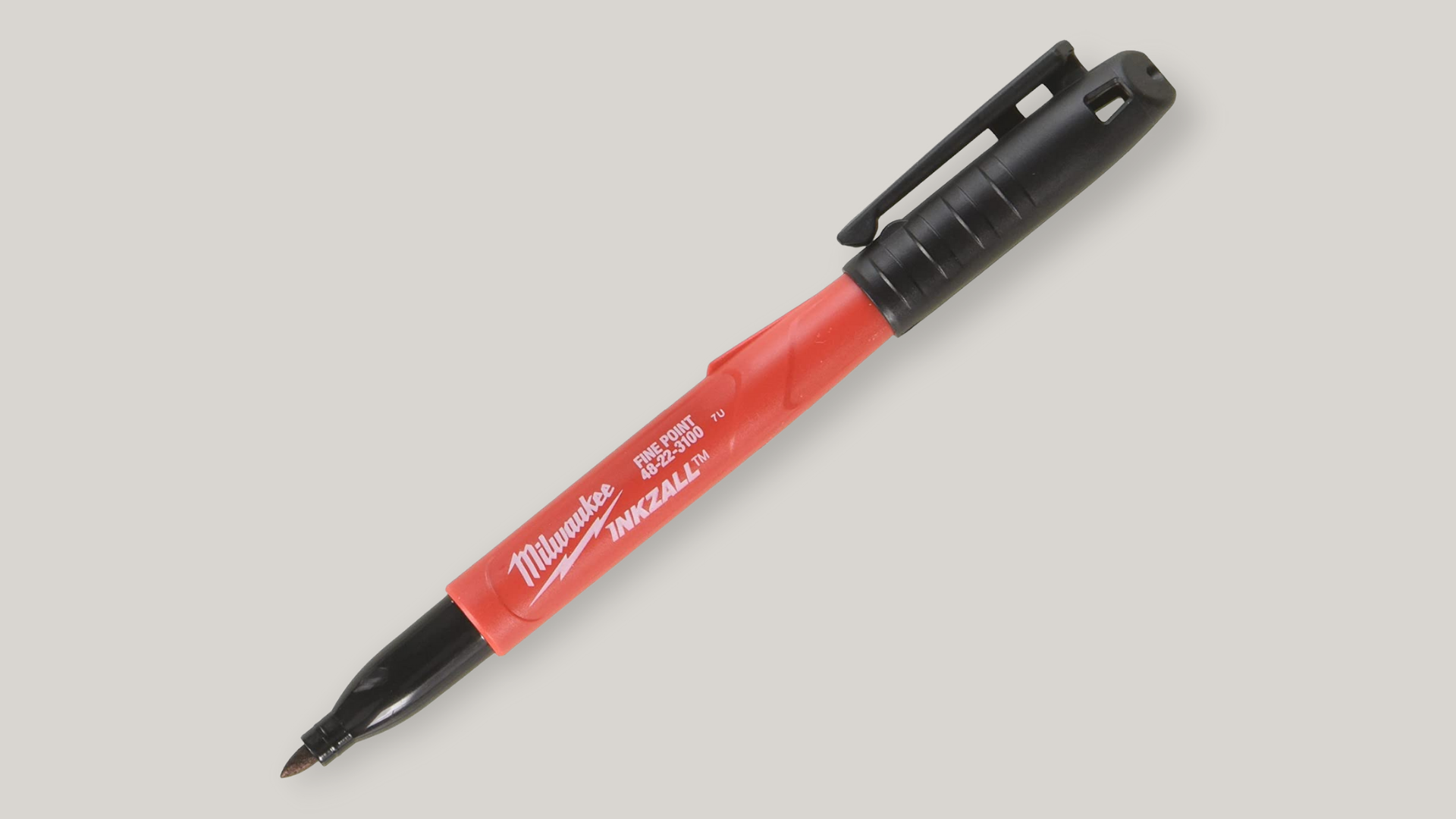 Milwaukee 48-22-3100 Inkzall Jobsite Fine Point Black Permanent Marker 12  Pack