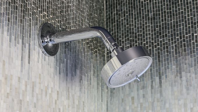 A clean shower head.