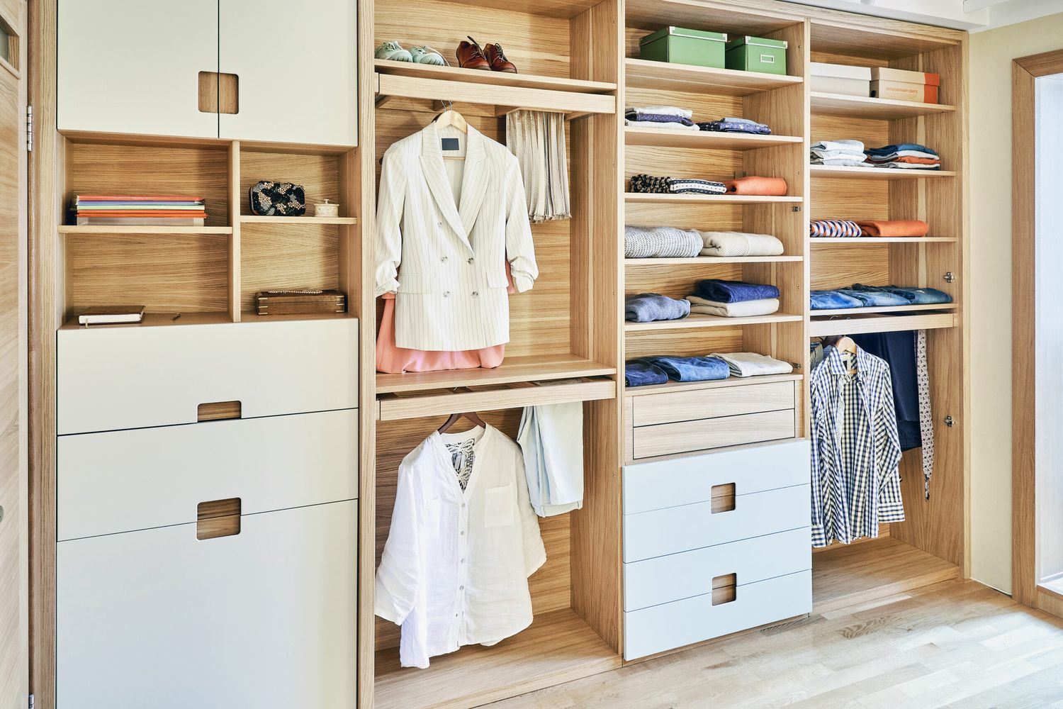 a fully organized closet