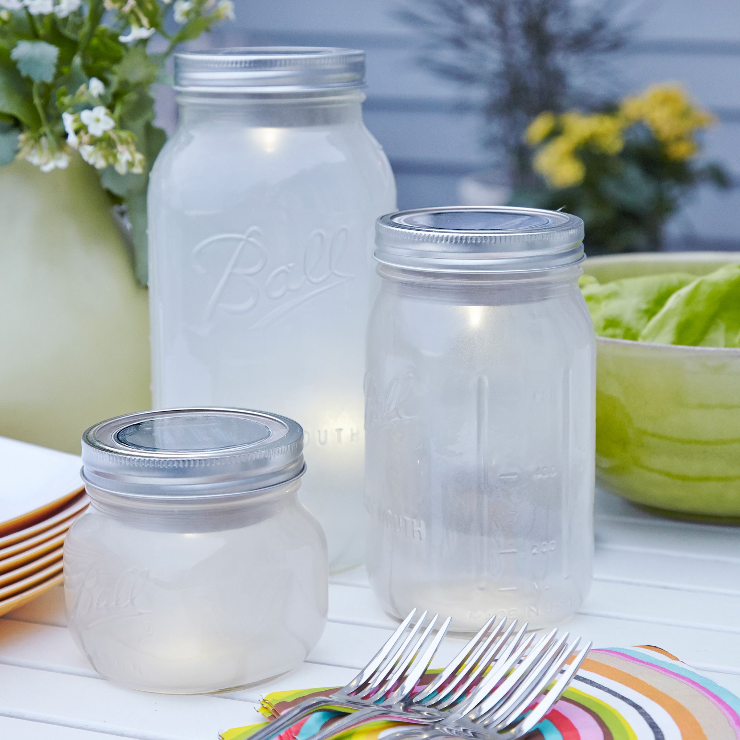 Mason jar patio lights