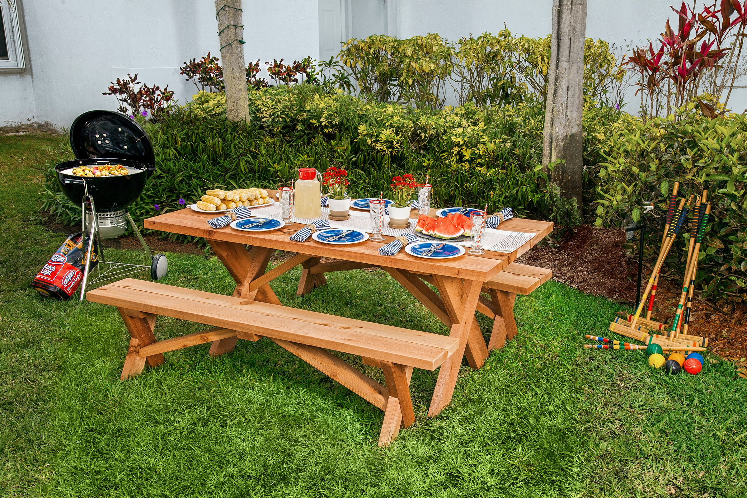 a picnic table