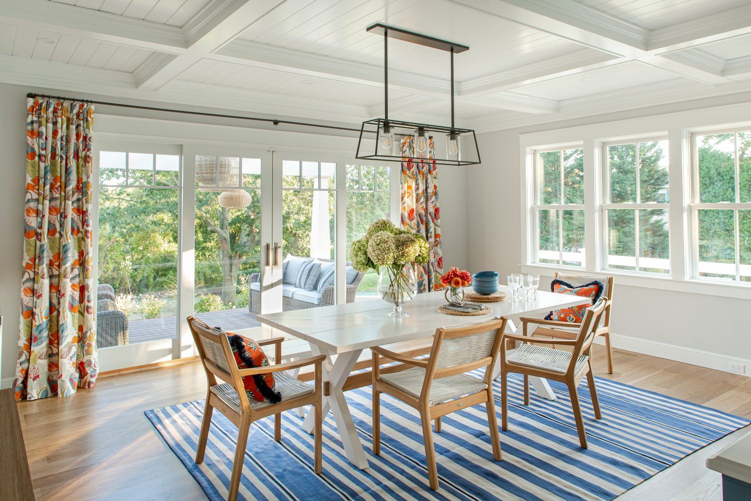 Colorful dining room.