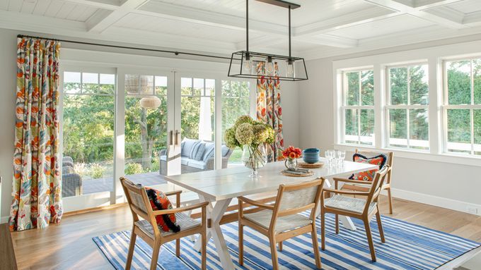 Colorful dining room.