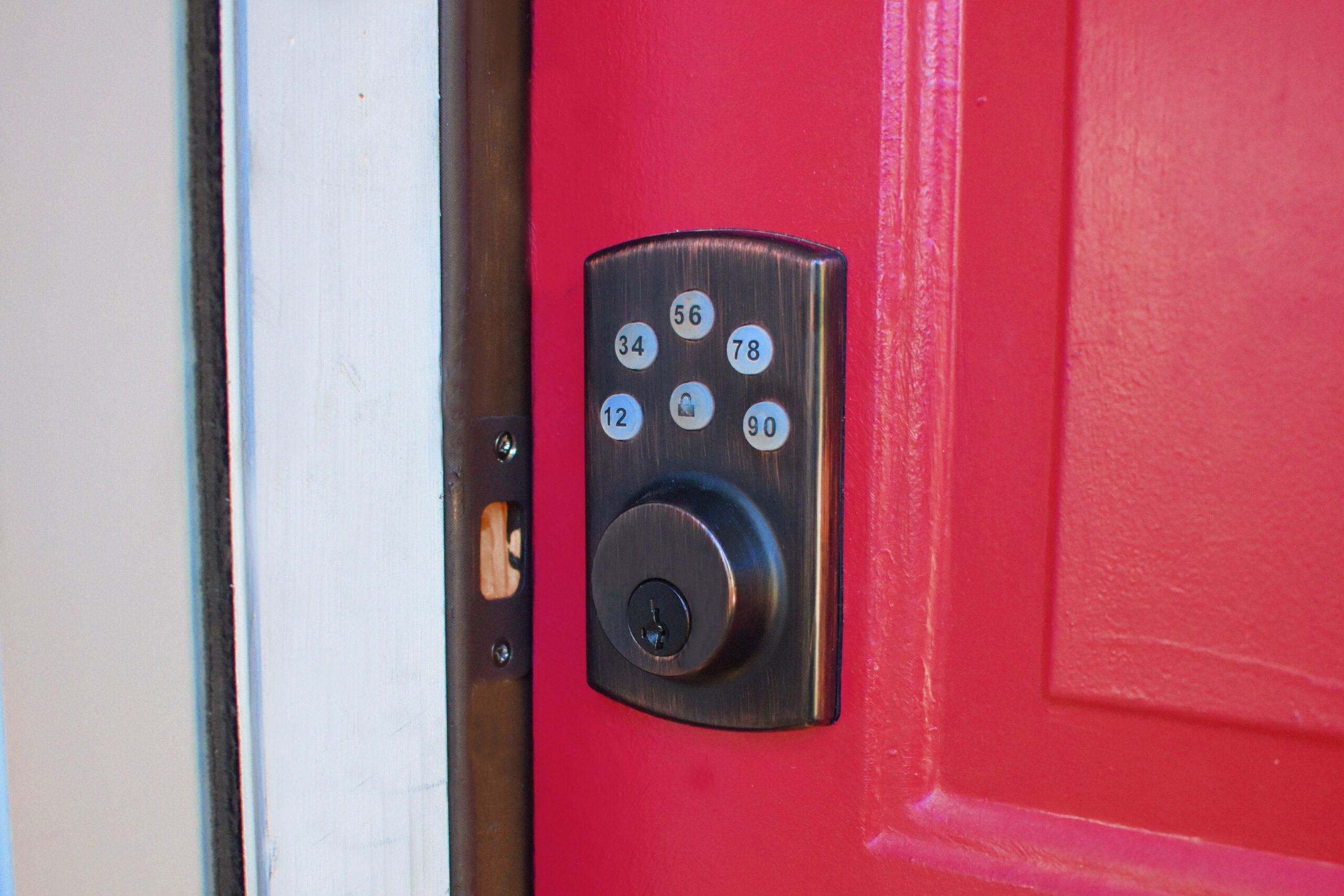 Door Knob Combo Lock Set with Deadbolt and 6 Keys Stainless Steel