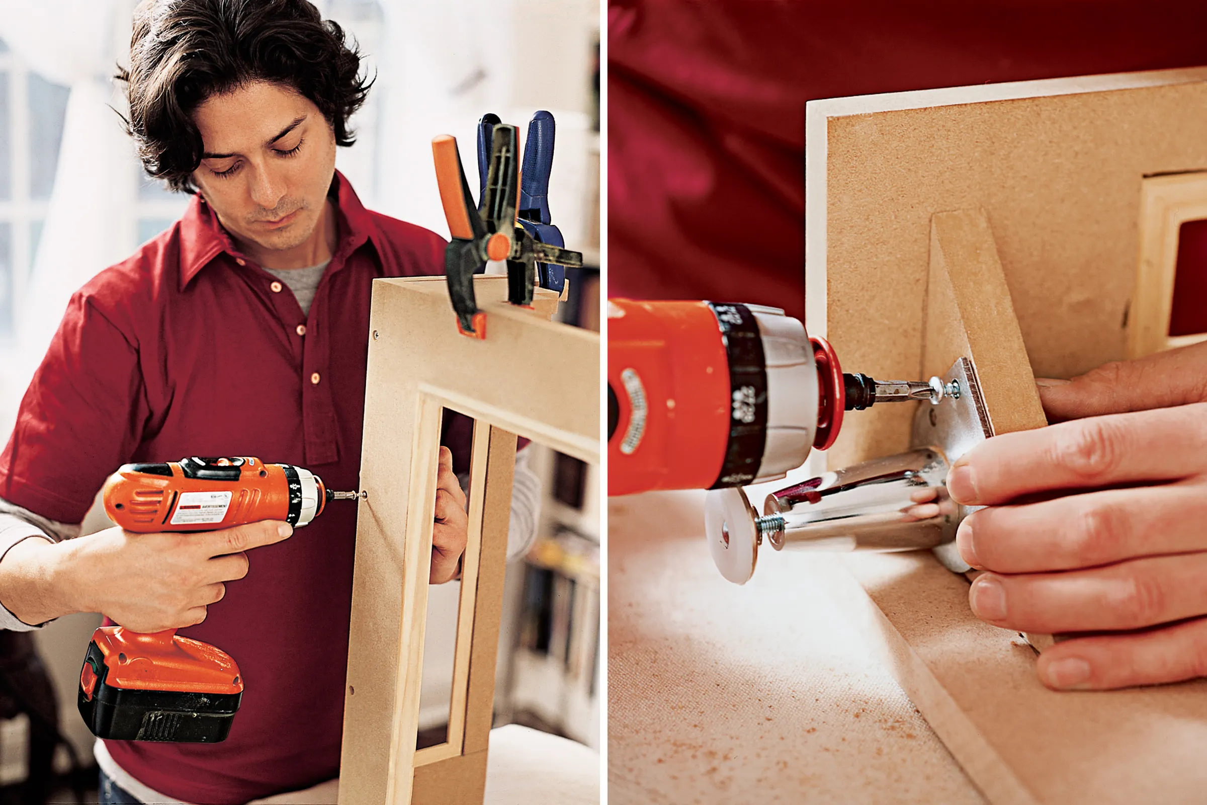 Image of step 5 of the DIY Radiator Cover Cabinet project, which involves assembling the radiator cover