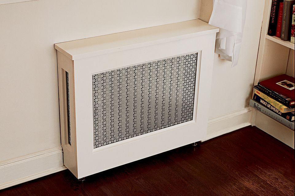 Image of a DIY radiator cover cabinet