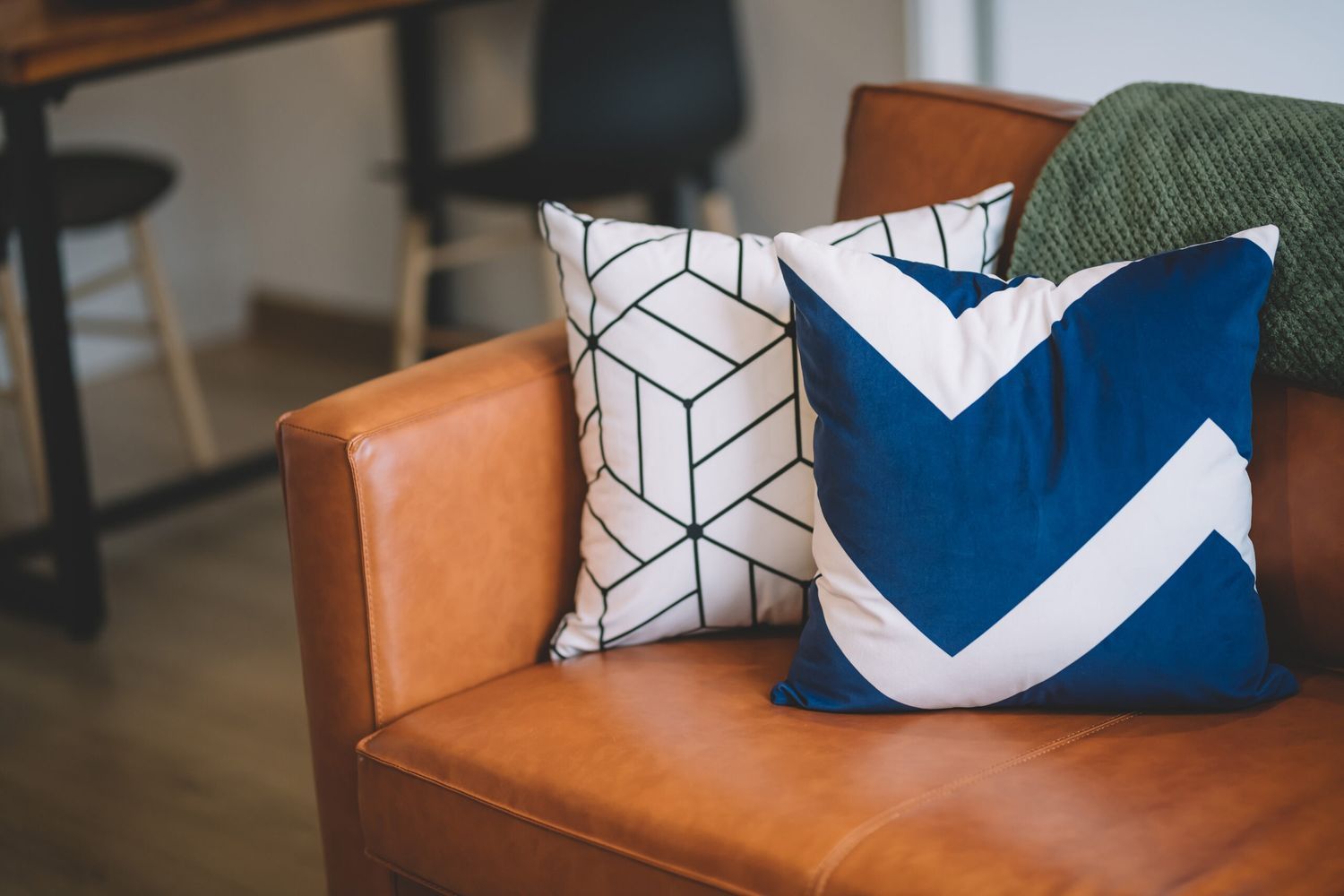 Freshly cleaned throw pillows.