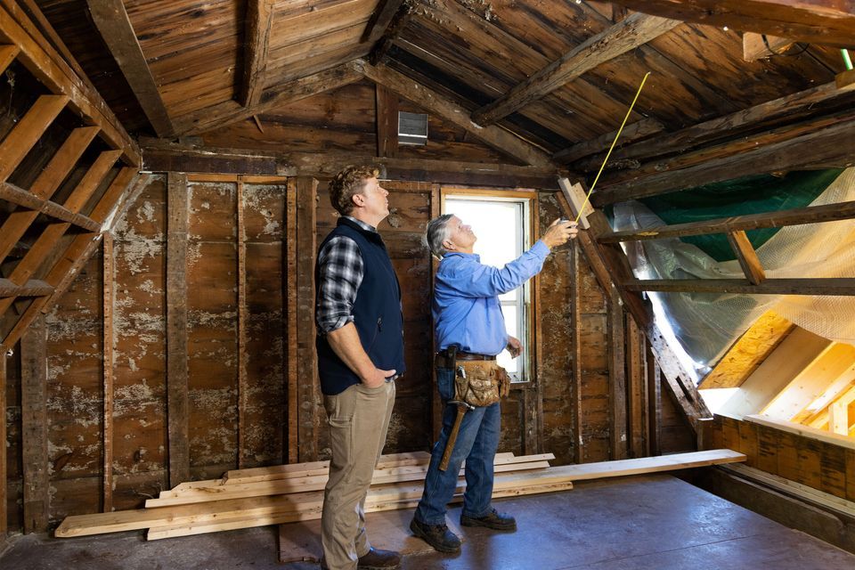 Kevin and Tom measure space in an attic